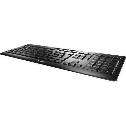 Cherry Americas Llc Cherry Stream Keyboard, Usb, Black, Quiet Sx Switches, Ultraslim, Uk English  10