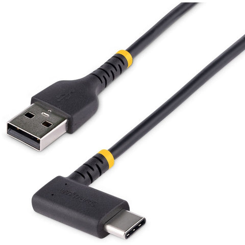 Startech 3ft (1m) Usb A To C Charging Cable Right Angle - Heavy Duty Fast Charge Usb-c Ca