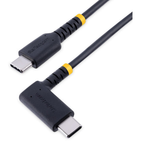 Startech 6in (15cm) Usb C Charging Cable Right Angle - 60w Pd 3a - Heavy Duty Fast Charge