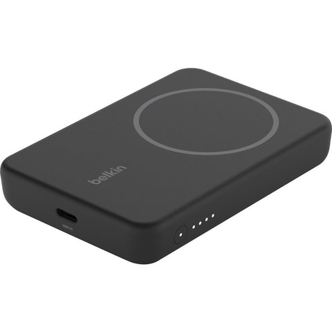 Belkin International Inc Our Portable Magnetic Wireless Power Bank 5k + Stand Delivers A Safe 7.5w Of Wir
