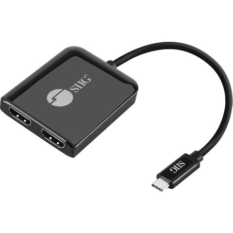 Siig, Inc. 1x2 Usb-c To Hdmi 4k60 Mst Hub Splitter