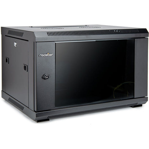 Rocstor Solidrack 6u Wallmount Rack Enclosure With Tempered Glass Window - 600mm X 450mm
