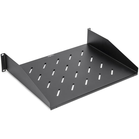 Rocstor 2u Universal Vented Rack Mount Shelf - 13.78in (350mm) Depth - Improved Cooling