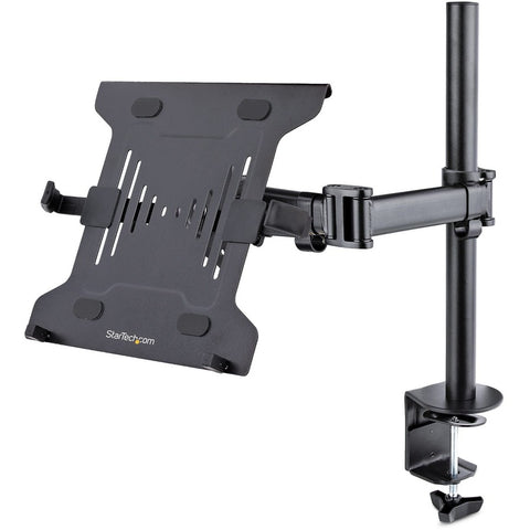 Startech This Dual-purpose Black Laptop Mount For Desk Allows Mounting A Laptop On The Ve