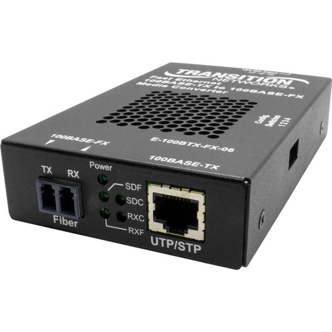 Transition Networks Inc 100base-tx Rj-45 To 100base-fx, Sm Lc, W/ -na Pwr