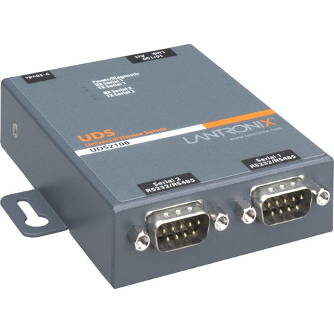 Lantronix Uds2100 2 Port Device Server, International Power Supply, Rohs Compliant