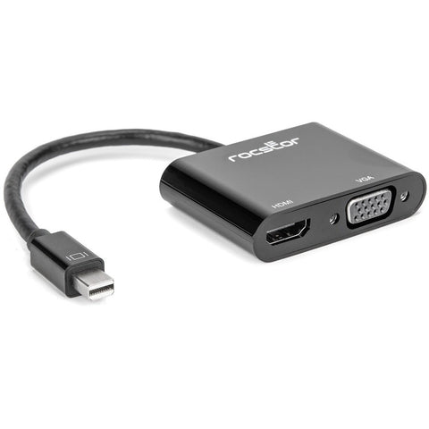 Rocstor Premium Mini Displayport To Hdmi 4k Or Vga 2-in-1 Video Adapter Converte