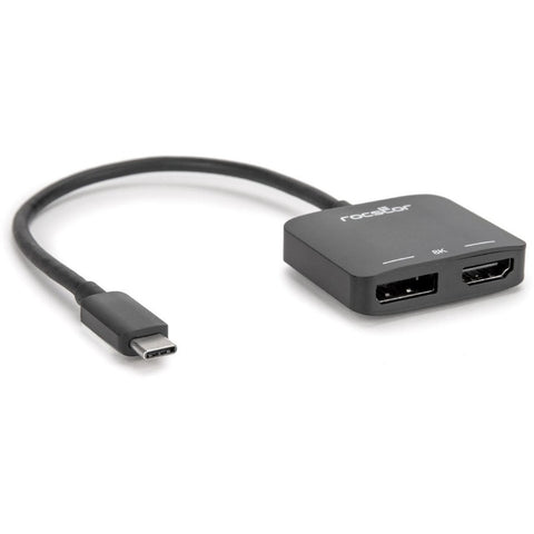 Rocstor Premium Usb C To Hdmi 2.0 Or Displayport 1.4a Monitor Adapter - Mst Mode
