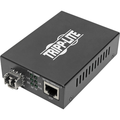 Eaton Tripp Lite Series Gigabit Multimode Fiber To Ethernet Media Converter, Poe