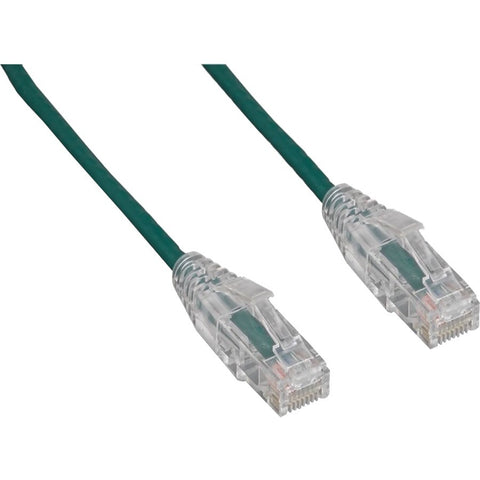Enet Solutions, Inc. Cat6 Green 4 Foot Slim 28awg With Clear Snagless Molded Boot Patch Cable