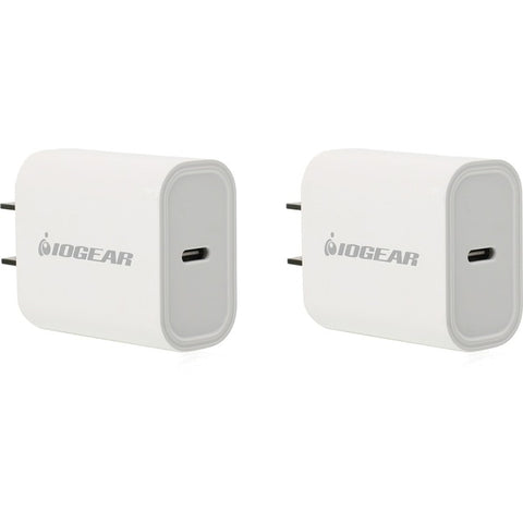 Iogear Gearpower 20w Usb-c Smartphone Charger 2 Pack , Compatible With All Type C, Usb4