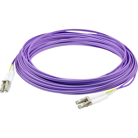 Add-on 10m Lc To Lc Purple Om4 Duplex Ofnr (riser-rated) Fiber Patch Cable