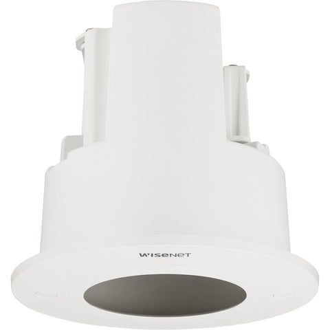 Hanwha Vision Plenum Rated Flush Mount, White Color. Compatible With: Qnf-8010/9010, Hcd-6010/