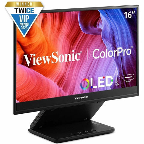 Viewsonic 15.6in Portable 1080p Oled Monitor With 60w Usb-c And Mini-hdmi, And Ergonomic S