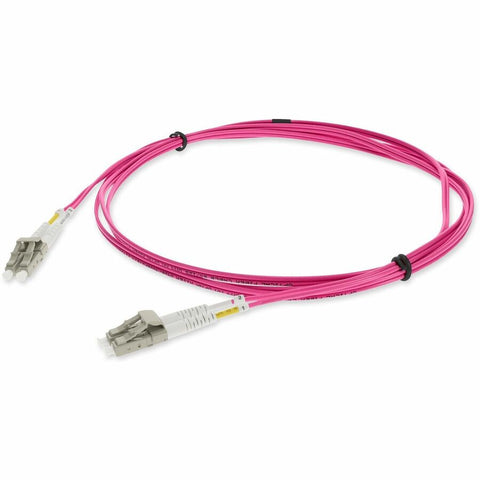 Add-on Addon 5m Lc (male) To Lc (male) Om4 Straight Magenta Duplex Fiber Ofnr (riser-ra