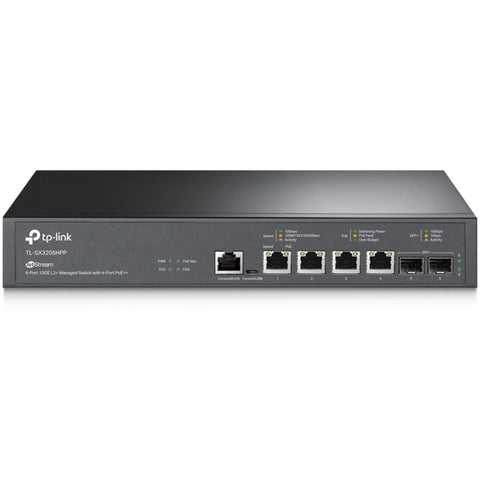 Tp-link Usa Corporation Jetstream 4-port 10gbase-t And 2-port 10ge Sfp+ L2+ Managed Switch With 4-port P