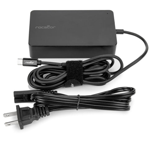 Rocstor Premium 100w Smart Usb-c Slim Power Adapter Ac Charger 6 Fixed Usb-c Cab