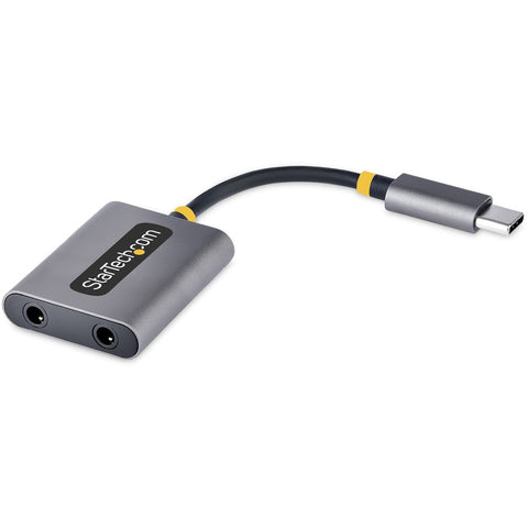 Startech Usb-c Headphone Splitter, Usb Type C Dual Headset Adapter W/mic Input, Usb C To