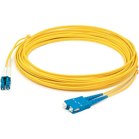 Add-on 11m Sc To Lc Yellow Os2 Duplex Ofnr (riser-rated) Smf Fiber Patch Cable