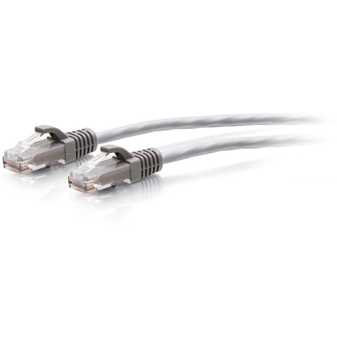 C2g 12ft/3.6m Cat6a Slim Patch 28awg Gray