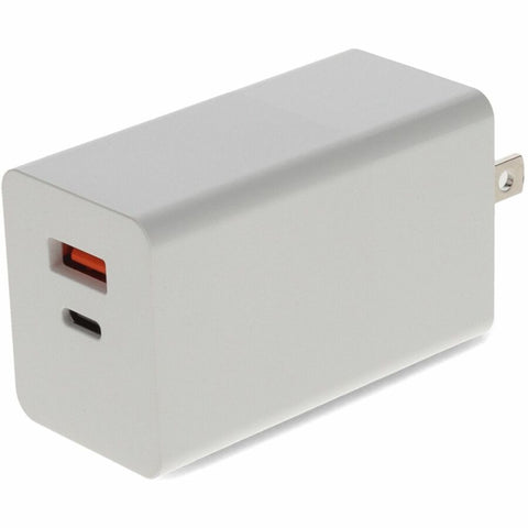 AddOn Wall Charger Dual Port 1X USB-C 3.1 1X USB-A 20V 3A White