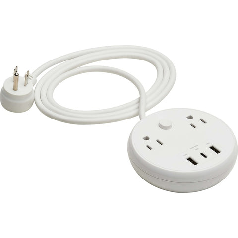 Eaton Safe-it 30w 2-outlet Surge Protector - 5-15r Outlets, 3 Usb Ports, 6 Ft. (1.8 M)