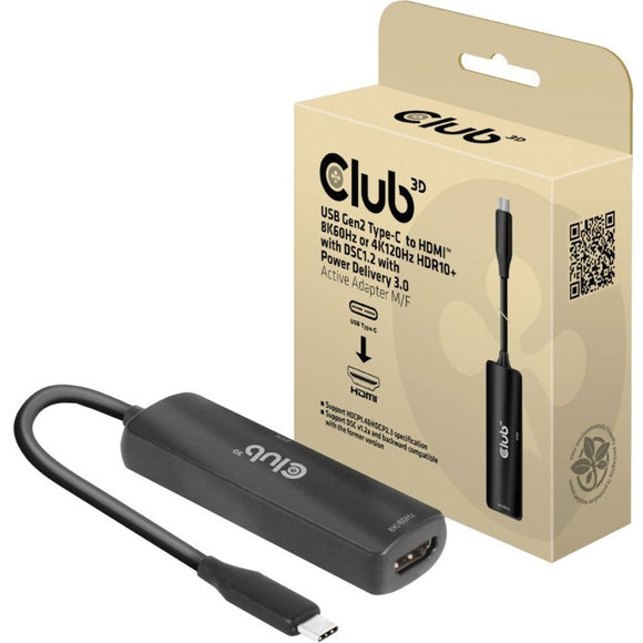 Club 3d B.v Usbc To Hdmi Adapter With Pd3.0