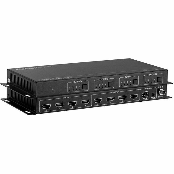Kanexpro Hdmi 2.0 4x4 Matrix Switcher With 4k To 1080p Down Scaling
