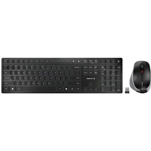 Cherry Americas Llc Dw 9500 Keyboard + Mouse Combo, Black, Bluetooth Or 2.4ghz Wireless, Aes-128 Bit