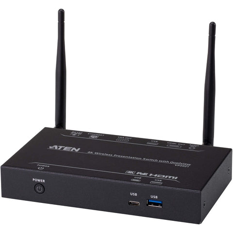 Aten 4k Wireless Presentation Switch With Quad-view