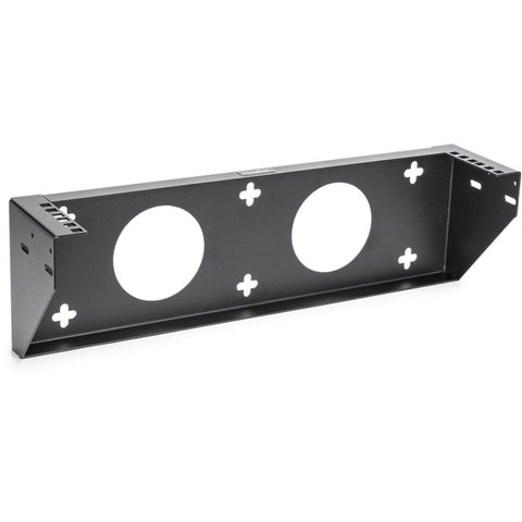 Rocstor 2u 19in Steel Vertical Wall Mount Rack Bracket - Fully Assembled W/ Cage Screws