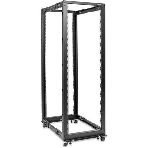 Rocstor Solidrack 36u Adjustable Depth Open Frame 4 Post Rack W Casters - Includes Caste