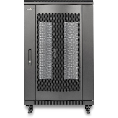 Rocstor Solidrack R3106 18u Rack Enclosure Cabinet-4-post Adjustable Depth - W/ Doors &