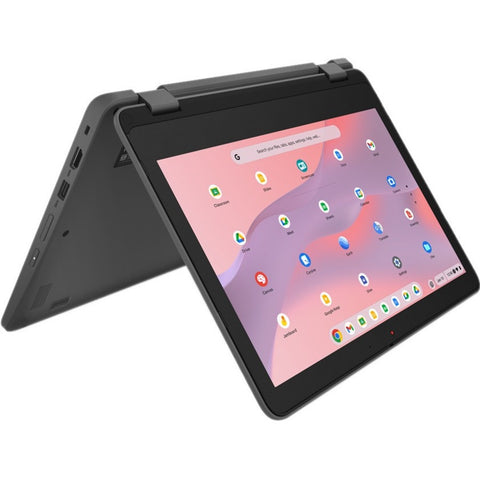 Lenovo 300e Yoga Chromebook Gen 4 82W20003US 11.6" Touchscreen Convertible 2 in 1 Chromebook - HD - Octa-core (ARM Cortex A76 + Cortex A55) - 4 GB - 32 GB Flash Memory - Graphite Gray