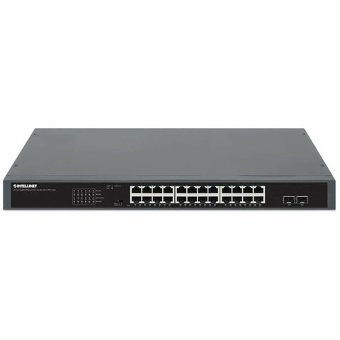 Intellinet 24-port Gigabit Ethernet Poe+ Switch With 2 Sfp Ports