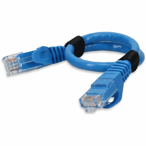 Add-on 8ft Blue Cat 6 Pvc Ethernet Cable Snagless Easy Boot Rj-45 M/m