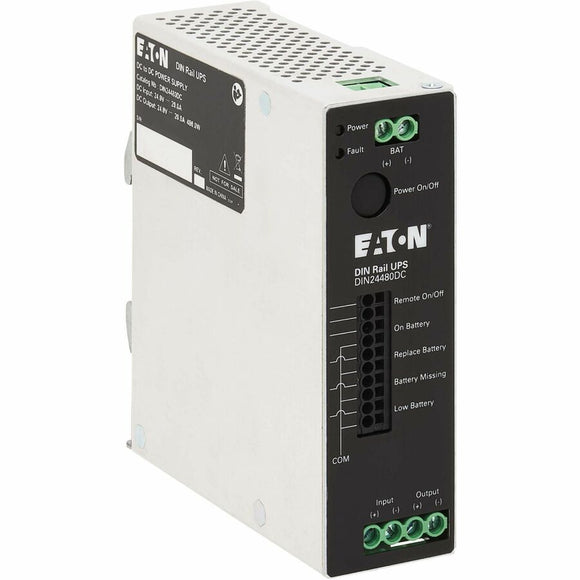 Eaton 480w 24v Dc Din Rail Industrial Ups - Hardwire Input/output