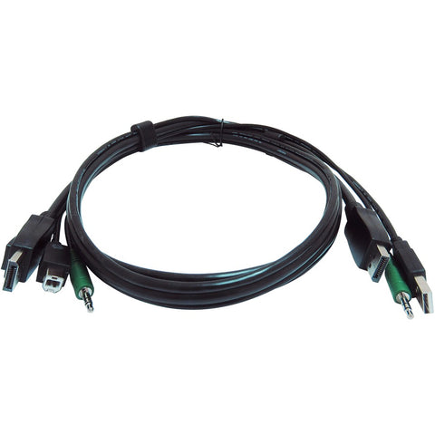 Black Box Connect One Or Two Displayport, One Usb, And One Audio Source(s) To A Secure Kvm