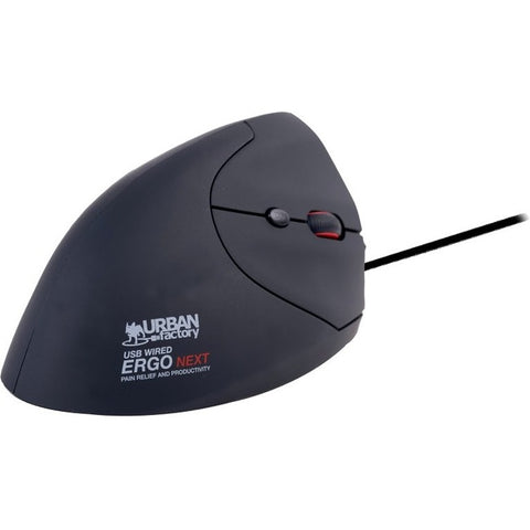 Urban Factory Ergo Next Vertical Wired Usb-a & Usb-c Ergonomic Mouse  For Right Handed
