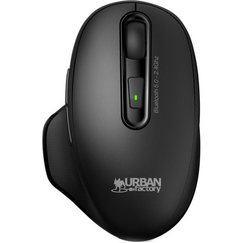 Urban Factory Onlee Pro Dual: Ergonomic Bluetooth And 2.4ghz Mouse 1600dpi - Rechargeable - Bl