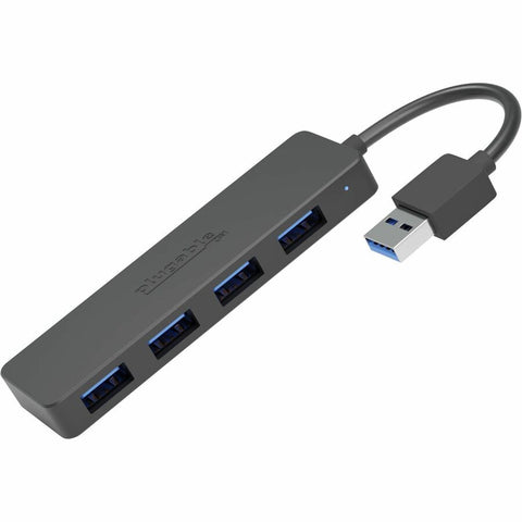 Plugable Technologies Plugable 4 Port Usb Hub 3.0, Usb Splitter For Laptop, Compatible With Windows, S