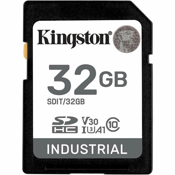 Kingston 32gb Sdhc Industrial -40c To 85c C10 Uhs-i U3 V30 A1 Pslc
