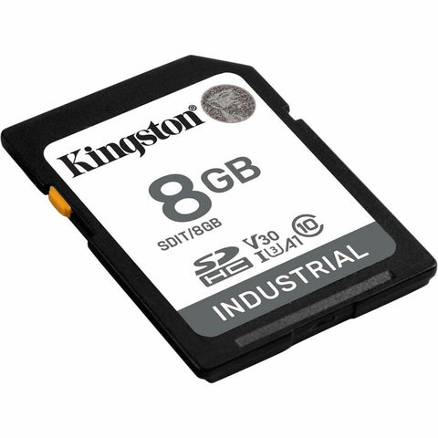 Kingston 8gb Sdhc Industrial -40c To 85c C10 Uhs-i U3 V30 A1 Pslc