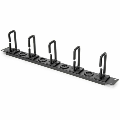 Rocstor 1u Horizontal 19 Cable Management Organizer - D Ring Hook Network & Server Rack