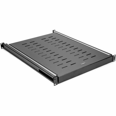 Rocstor 1u Universal Adjustable Vented Sliding Steel Shelf For 19 Rack - Heavy Duty 132l