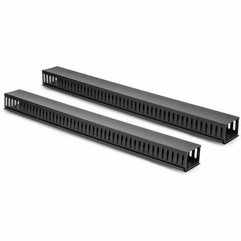 Rocstor Vertical Cable Organizer With Finger Ducts - Vertical Cable Management Panel - L