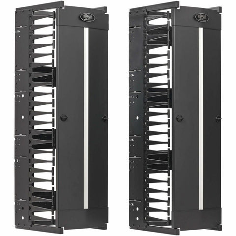 Eaton Tripp Lite Series High-capacity Vertical Cable Manager - Deep Double Finge
