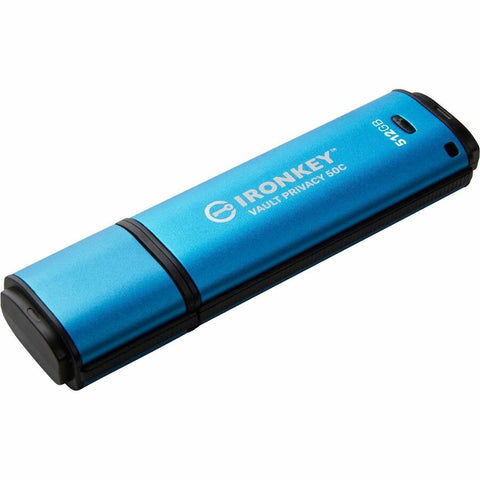 Kingston 512gb Usb-c Ironkey Vault Privacy 50c Aes-256 Encrypted, Fips 197