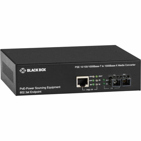 Black Box 10/100/1000bt Poe Media Converter Mmsc