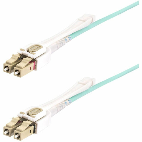 Startech 8m (26.2ft) Lc (upc) Om4 Multimode Fiber Optic Cable W/push Pull Tabs, 50/125m,